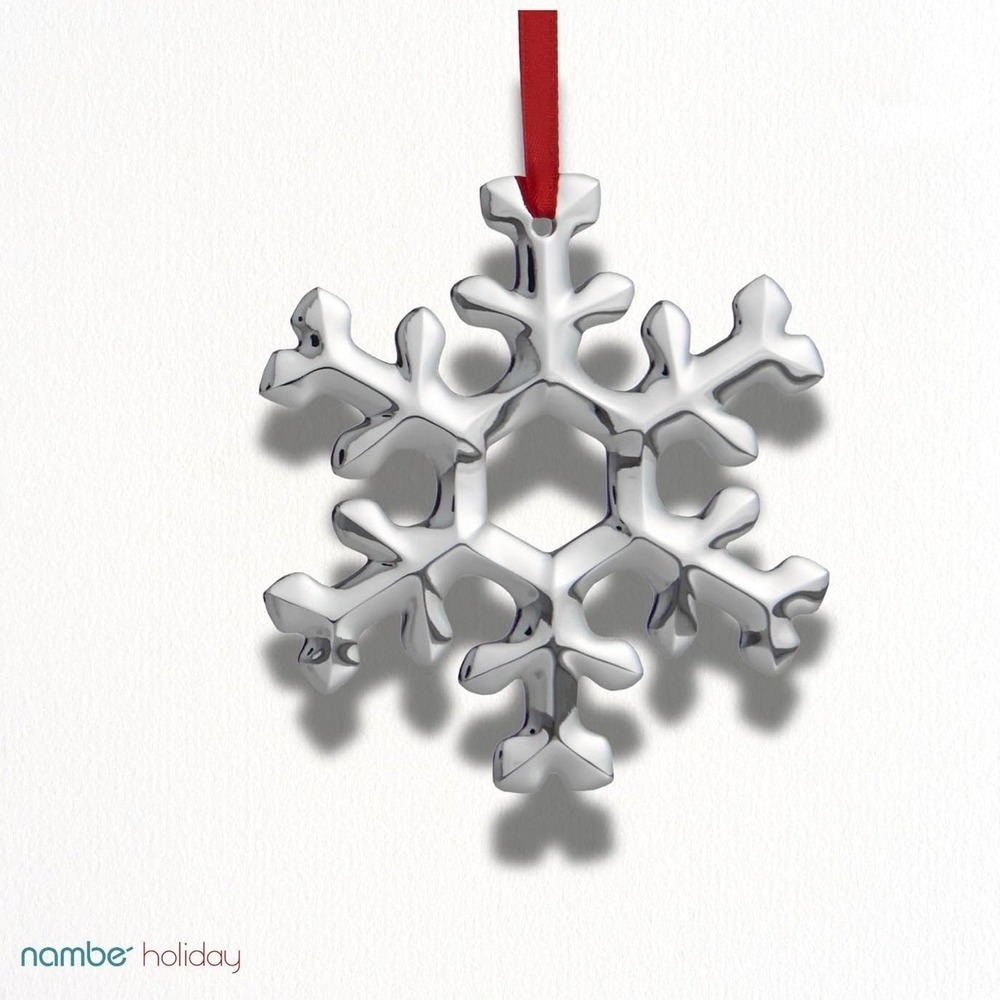 Nambe 2016 Annual Holiday Snowflake Christmas Tree Ornament Decor MT0979 - Picture 4 of 5